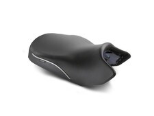 Check out the World Sport Performance Aftermarket Front Motorcycle Seat with CFX and Silver Welt for the BMW R 1300 GS.